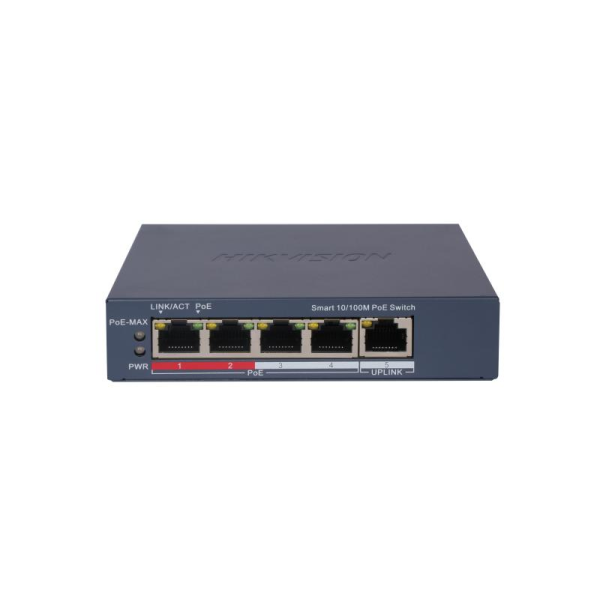 სვიჩი POE DS-3E1105P-EI,4 Port Fast Ethernet Smart POE Switch
