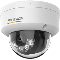 Camera,IP,Hikvision,DS-2CD1127G2H-LIUF,2.8mm,2mp,Dome,WL30m,Smart hybrid,ColorVu,Mic,SDcard,