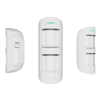 Ajax მოძრაობის სენსორი გარე Jeweller 