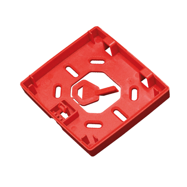 B9000MCP-S ზედაპირული სამონტაჟო ბაზა ხელით ასამოქმედებელი განგაშის ღილაკისთვის 