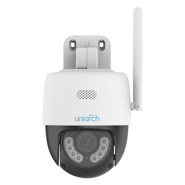 UNIARCH - IP Camera - 3MP PTZ WI-FI Camera with 4.0mm Lens, 4X Zoom, Micro SD, Microphone