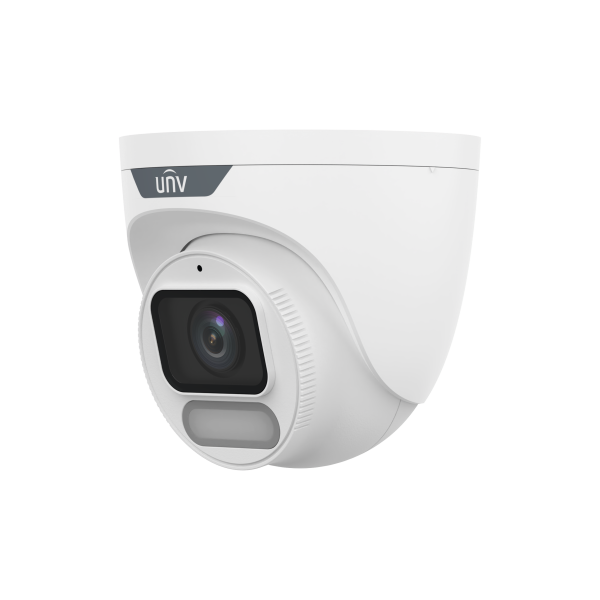 UNIVIEW-IP Camera - 4MP Bullet Camera 2.8mm Lens, Warm Light, Micro SD, Microphone