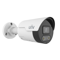 UNIVIEW-IP Camera - 2MP Bullet Camera 2.8mm Lens, Dual Light, Micro SD, Microphone