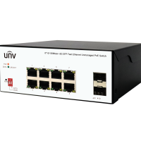 8 PoE port switch with 2 Gigabit SFP uplink (with power supply)