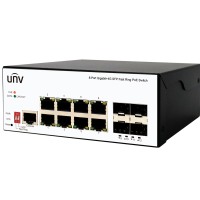 8 PoE Port Gigabit Switch with 4 Gigabit SFP Uplink (with Power Supply)