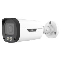 UNIVIEW-IP Camera - 4MP Bullet Camera 4.0mm Lens, White Light, Micro SD, Microphone